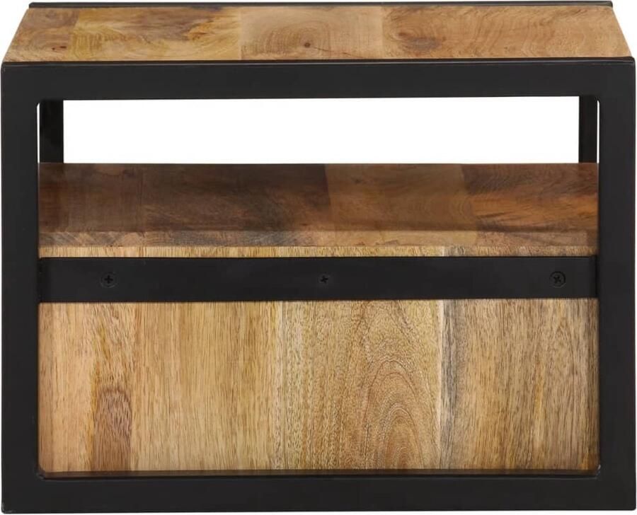 VidaXL -Nachtkastje-wandgemonteerd-35x35x25-cm-massief-acaciahout