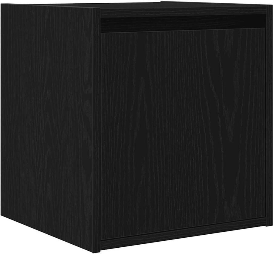 VidaXL Nachtkastje wandmontage 38x34x40 cm zwart