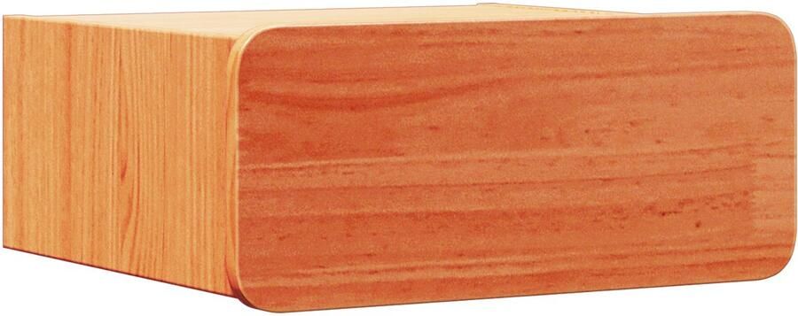 VidaXL Wandgemonteerd nachtkastje met lade Wasbruin 39 x 34 x 16.5 cm