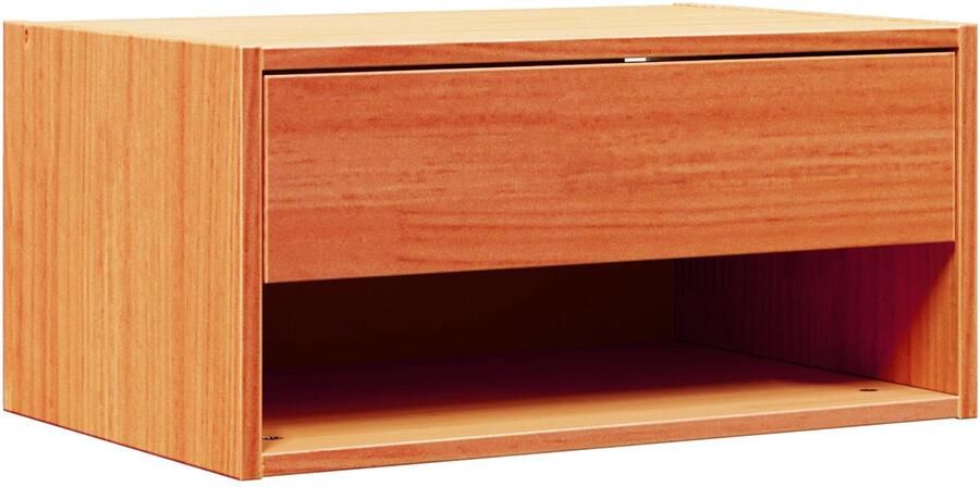 VidaXL Nachtkastje 2 pcs Wasbruin 50 x 32 5 x 24 cm Massief grenenhout