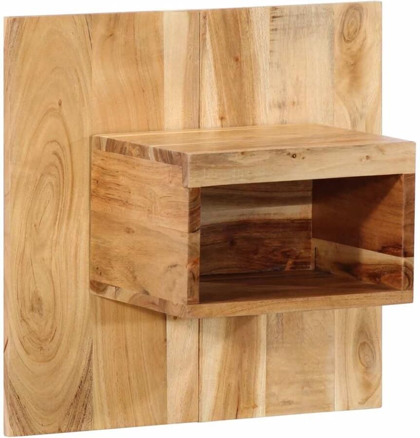 VidaXL Nachtkastjes 50x27x50 cm Acaciahout Nachtkastje Slaapkamermeubel Acacia Hout Vintage Meubel Landelijk Interieur