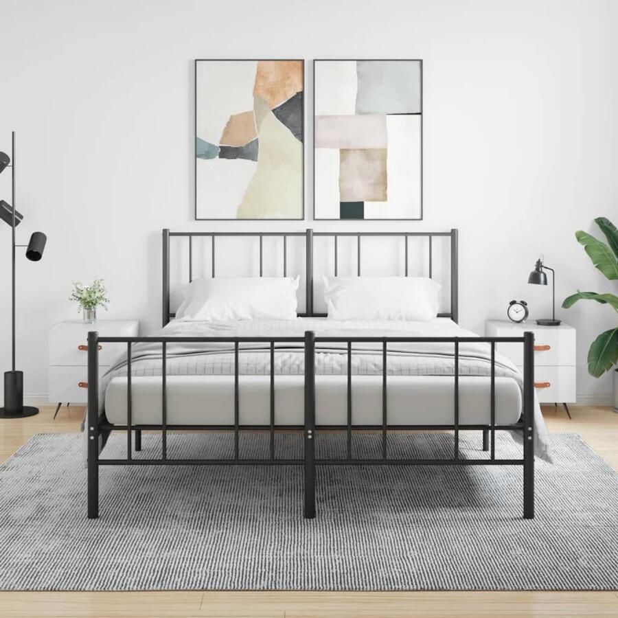 VidaXL Nachtkastjes Hoogglans Wit Set van 2 Nachtkastjes Kast Slaapkamer Meubilair Houten Meubels Witte Meubelen