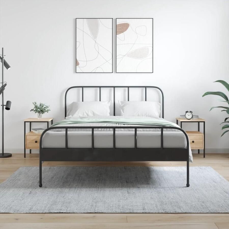 VidaXL Nachtkastjes Set van 2 Sonoma eiken Nachtkastjes Nachtkast Eiken Sonoma Houten Kast Bruine Kast Bedroom Furniture Slaapkamermeubels Living Room Furniture Woonkamerelementen - Foto 2