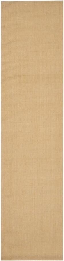 The Living Store Sisal Tapijt 80 x 350 cm Hoogwaardig Materiaal Anti-slip Onderkant Sisal Vloerkleed Natuurvezel Vloerkleed Bruine Vloerkleed Lange Vloerkleed Anti Slip Vloerkleed - Foto 2