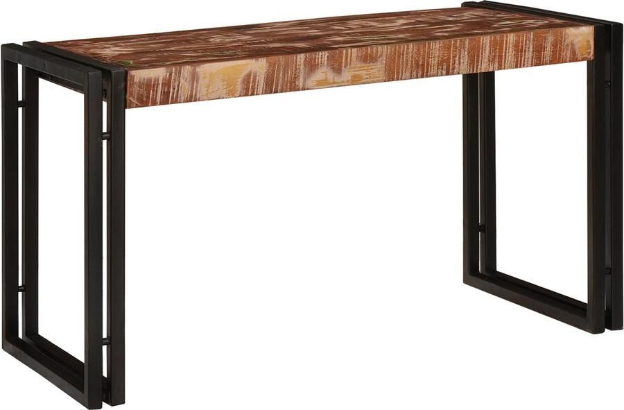 VidaXL Nesttafel 3 pcs Bruin en zwart massief gerecycled hout