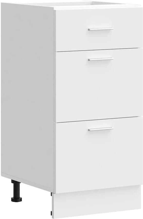 VidaXL Onderkast Lyon 40x46x81 5 cm bewerkt hout wit