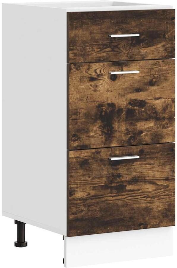 VidaXL Onderkast Lyon 40x46x81 5 cm bewerkt hout gerookt eikenkleurig