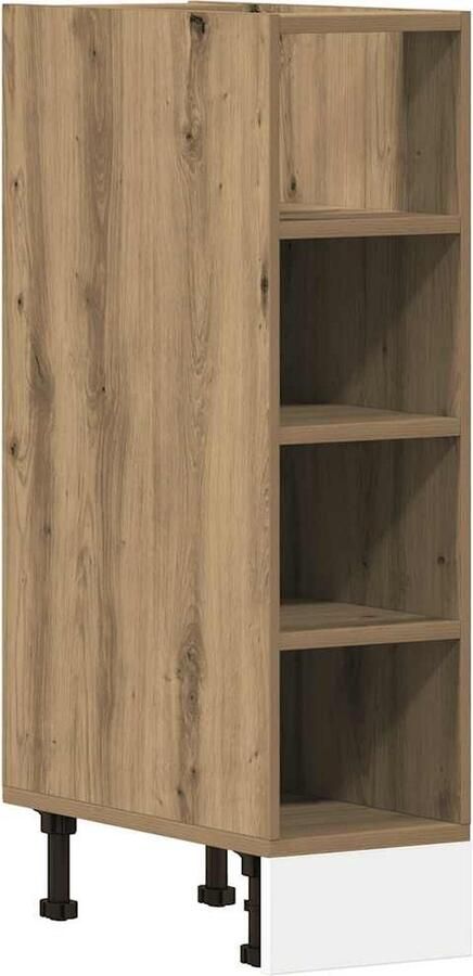 VidaXL Onderkast Riga 20x44 5x81 5 cm bewerkt hout artisanaal eikenkleur