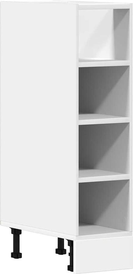 VidaXL Onderkast Riga 20x44 5x81 5 cm bewerkt hout wit