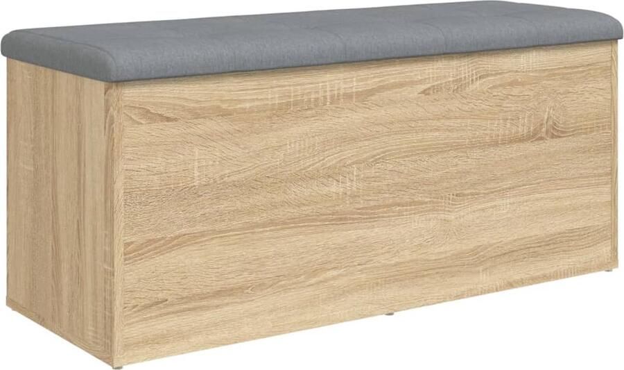 VidaXL -Opbergbankje-102x42x45-cm-bewerkt-hout-sonoma-eikenkleurig