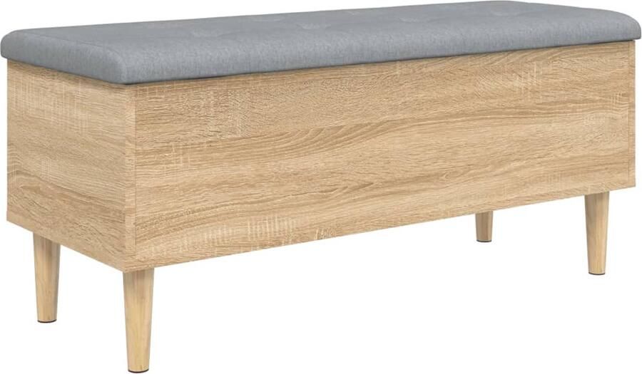 VidaXL -Opbergbankje-102x42x46-cm-bewerkt-hout-sonoma-eikenkleurig