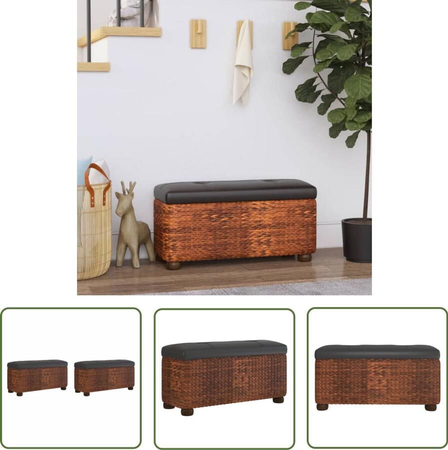 VidaXL Opbergbankjes 2 stuks Bruin 69 cm Opbergbank Bankstel Kast Multifunctioneel Meubel Bruine Bank Houten Bank Stoere Bank Moderne Bank Landelijke Bank