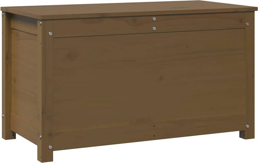 VidaXL -Opbergbox-honingbruin-80x40x45 5-cm-massief-grenenhout - Foto 2