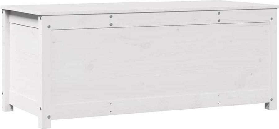 VidaXL -Opbergbox-wit-110x50x45 5-cm-massief-grenenhout - Foto 2