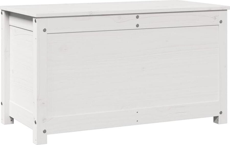 VidaXL -Opbergbox-wit-80x40x45 5-cm-massief-grenenhout - Foto 3