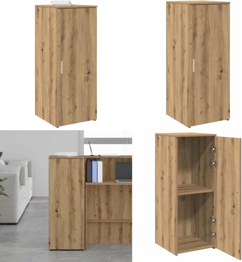 VidaXL Opbergkast 40x45x103 5 cm bewerkt hout artisanaal eikenkleur Opbergkast Opbergkasten Kast Dressoirkast
