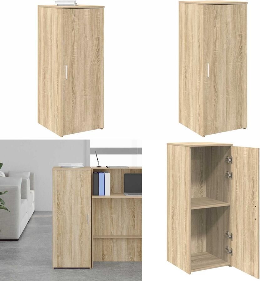 VidaXL Opbergkast 40x45x103 5 cm bewerkt hout sonoma eikenkleurig Opbergkast Opbergkasten Kast Dressoirkast
