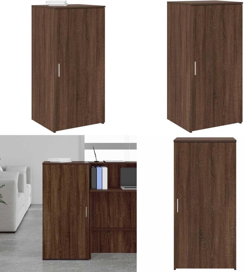 VidaXL Opbergkast 50x45x103 5 cm bewerkt hout bruin eikenkleurig Opbergkast Opbergkasten Kast Dressoirkast