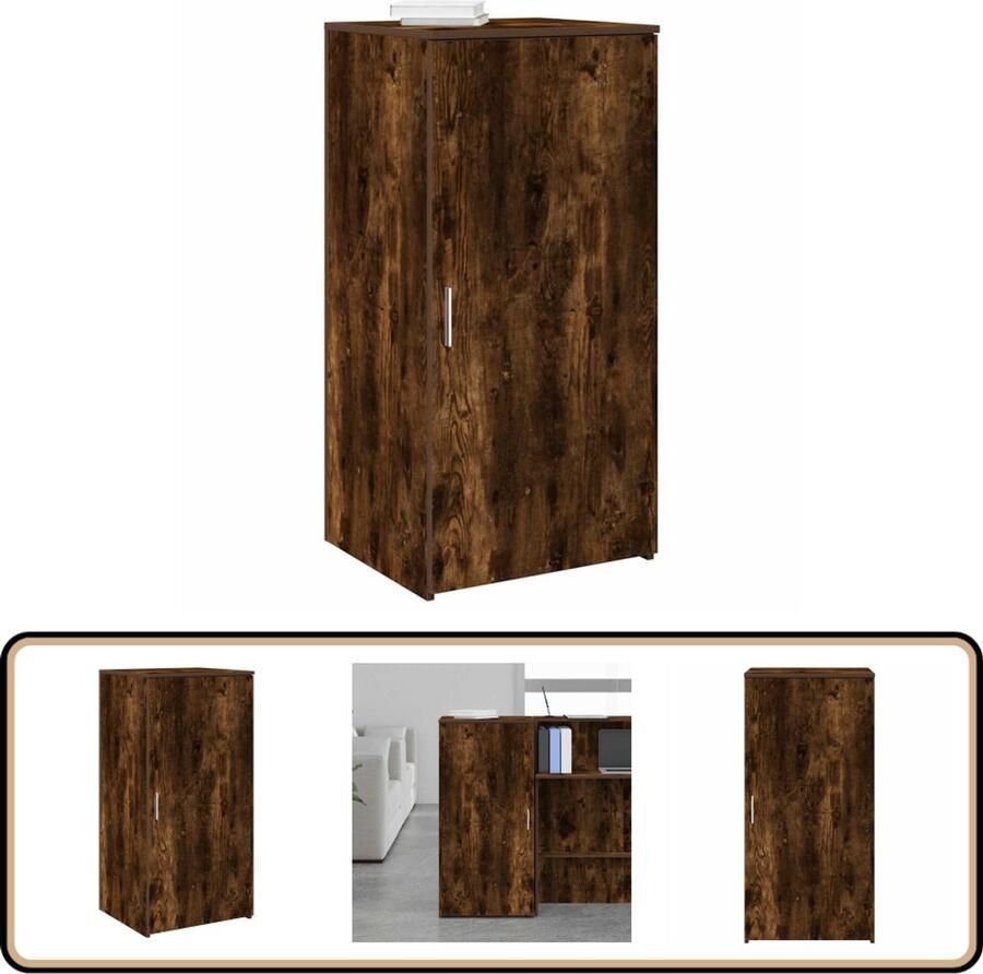 VidaXL Opbergkast 50x45x103 5 cm bewerkt hout gerookt eikenkleur