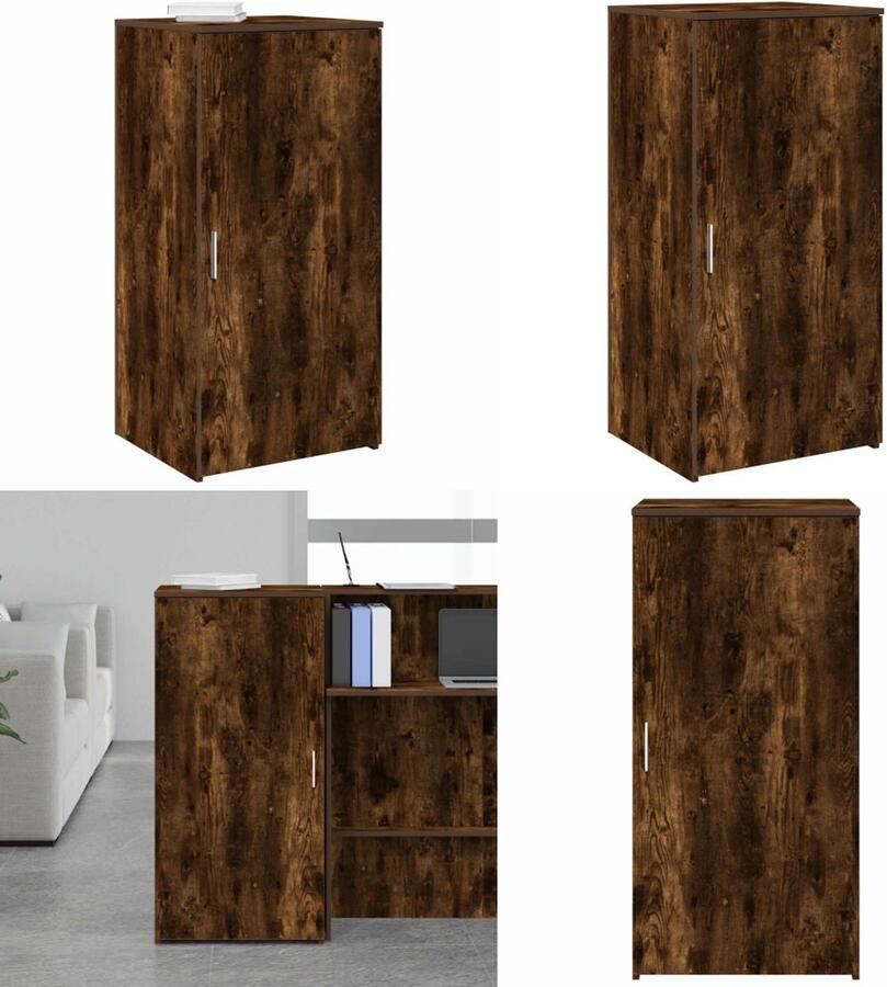 VidaXL Opbergkast 50x45x103 5 cm bewerkt hout gerookt eikenkleur Opbergkast Opbergkasten Kast Dressoirkast
