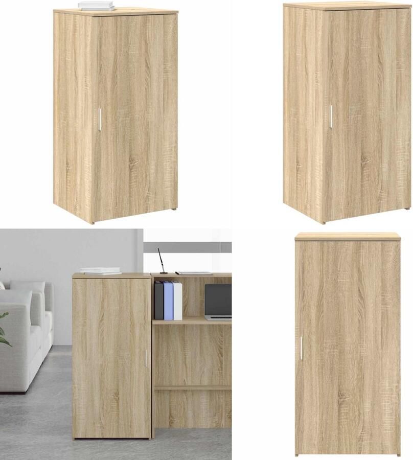VidaXL Opbergkast 50x45x103 5 cm bewerkt hout sonoma eikenkleurig Opbergkast Opbergkasten Kast Dressoirkast