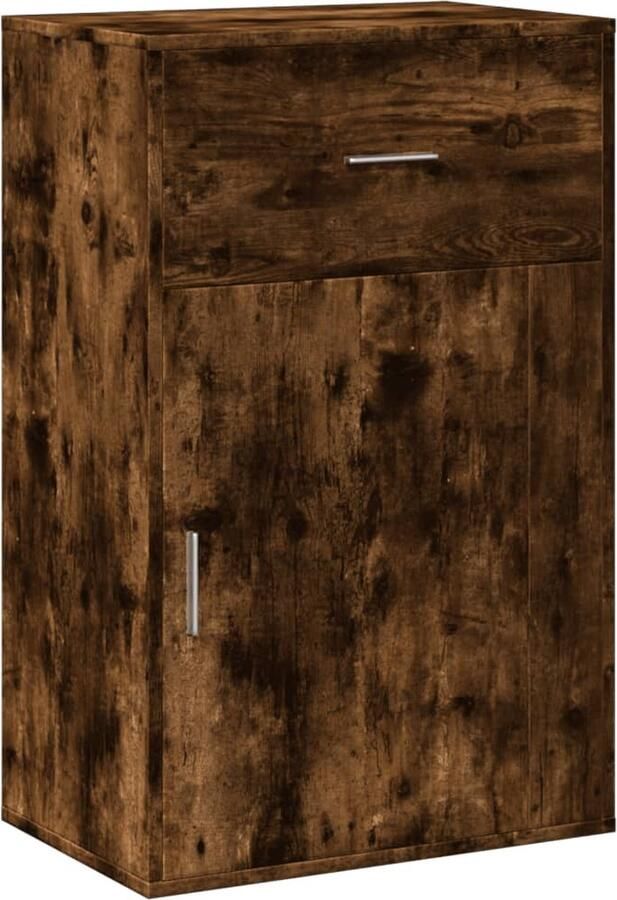 VidaXL Opbergkast Gerookt Eiken Bewerkt Hout Opbergkast Opbergkasten Wandkast Dressoir Kast
