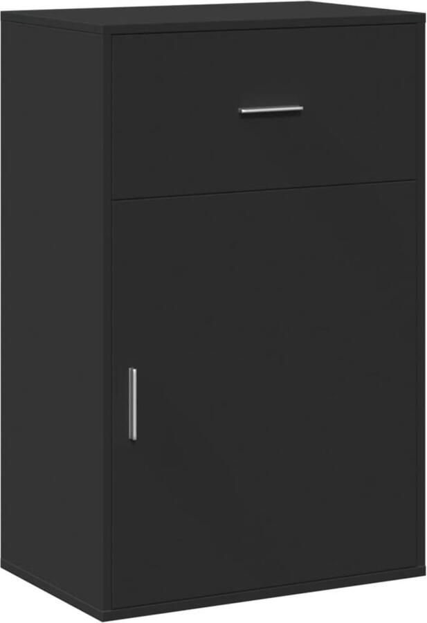 VidaXL -Opbergkast-56 5x39x90-cm-bewerkt-hout-zwart