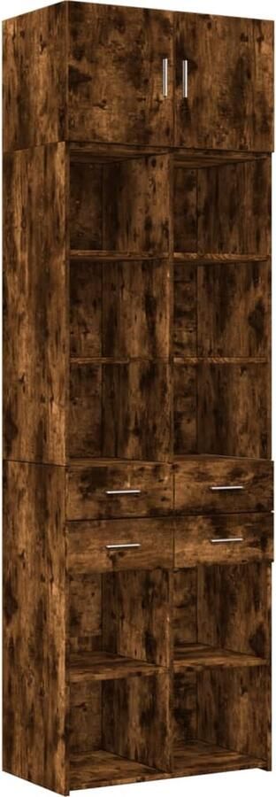 VidaXL Opbergkast 70x42 5x225 cm bewerkt hout gerookt eikenkleur