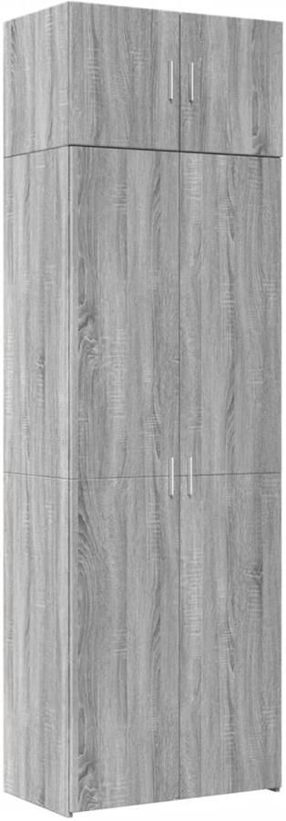 VidaXL Opbergkast 70x42 5x225 cm bewerkt hout grijs sonoma eikenkleur