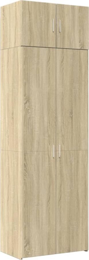 VidaXL Opbergkast 70x42 5x225 cm bewerkt hout sonoma eikenkleurig