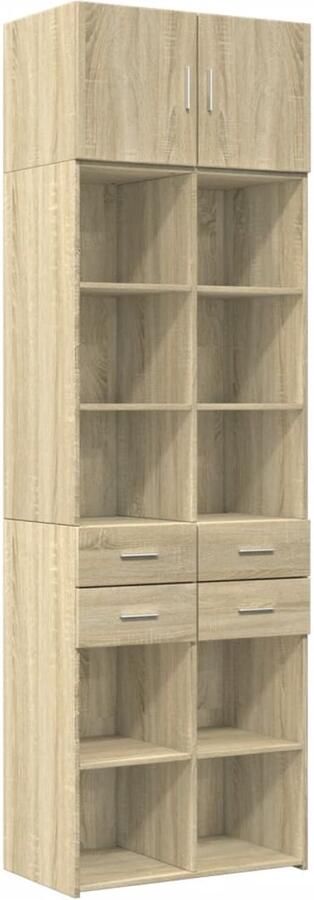 VidaXL Opbergkast 70x42 5x225 cm bewerkt hout sonoma eikenkleurig