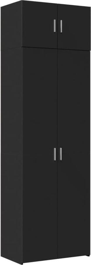 VidaXL Opbergkast 70x42 5x225 cm bewerkt hout zwart