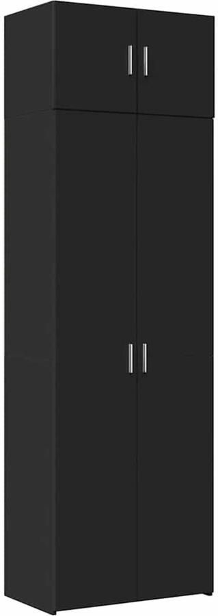 VidaXL Opbergkast 70x42 5x225 cm bewerkt hout zwart