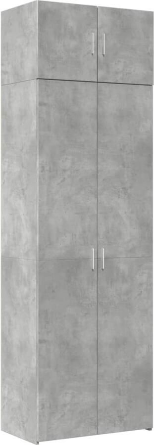 VidaXL Opbergkast 70x42 5x225 cm bewerkt hout betongrijs