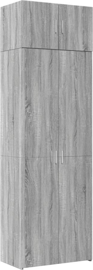 VidaXL Opbergkast 70x42 5x225 cm bewerkt hout grijs sonoma eikenkleur