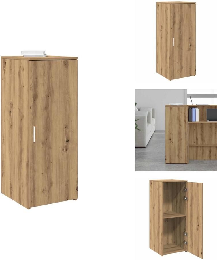 VidaXL Opbergkast Opbergkasten Kast Dressoirkast Opbergkast 40x45x103 5 cm bewerkt hout artisanaal eikenkleur