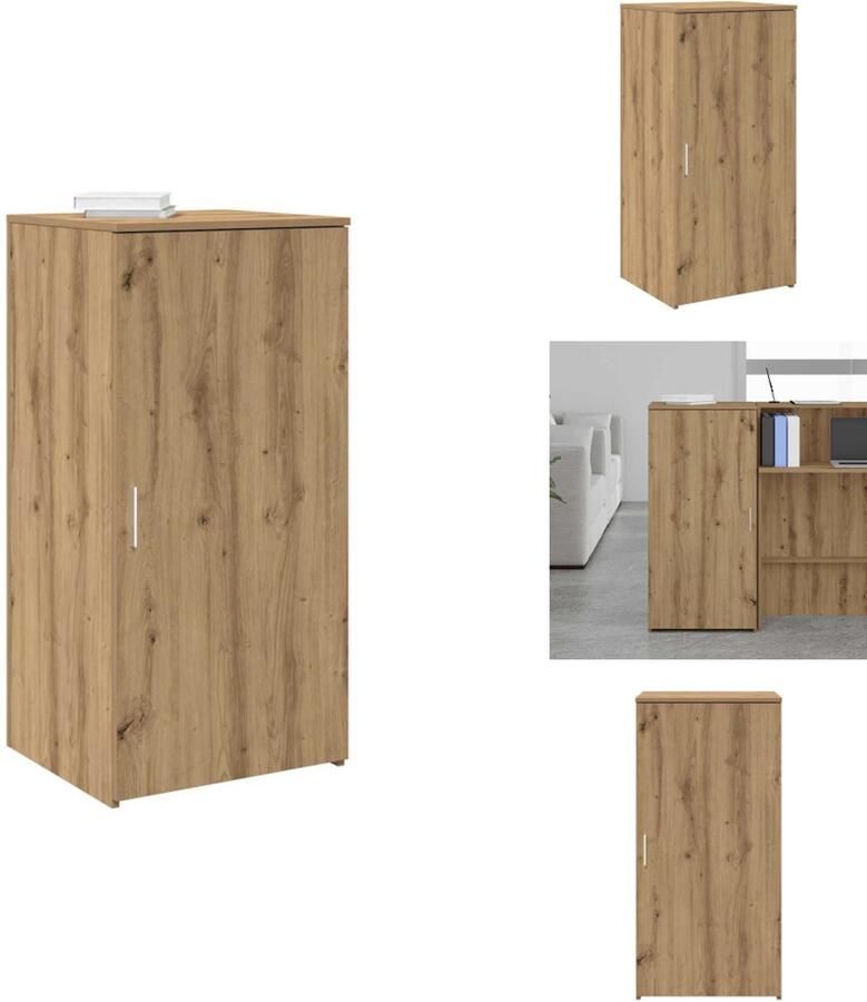 VidaXL Opbergkast Opbergkasten Kast Dressoirkast Opbergkast 50x45x103 5 cm bewerkt hout artisanaal eikenkleur