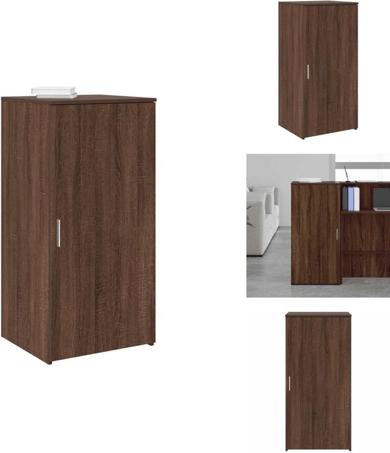 VidaXL Opbergkast Opbergkasten Kast Dressoirkast Opbergkast 50x45x103 5 cm bewerkt hout bruin eikenkleurig
