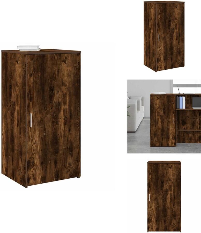 VidaXL Opbergkast Opbergkasten Kast Dressoirkast Opbergkast 50x45x103 5 cm bewerkt hout gerookt eikenkleur