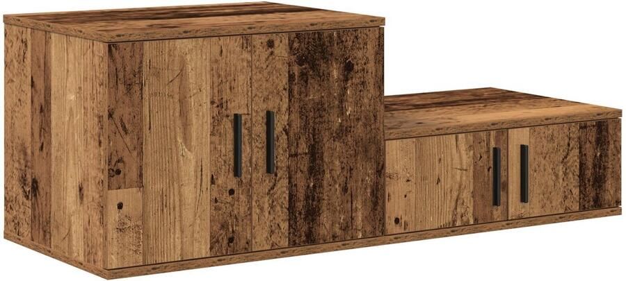 VidaXL Nachtkastjes Oud hout 118 x 41 x 40 cm Nachtkastje - Foto 2