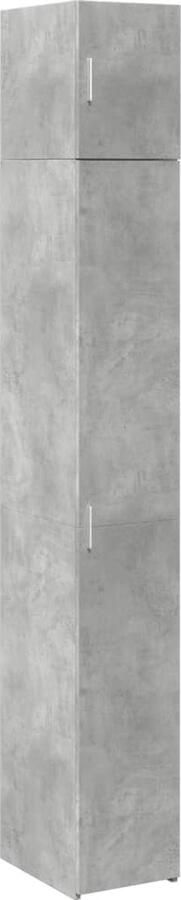VidaXL Opbergkast smal 30x42 5x225 cm bewerkt hout betongrijs
