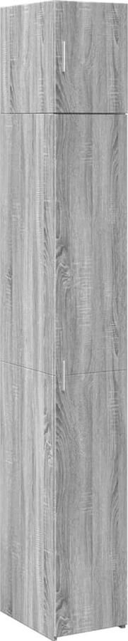 VidaXL Opbergkast smal 30x42 5x225 cm bewerkt hout grijs sonoma eiken