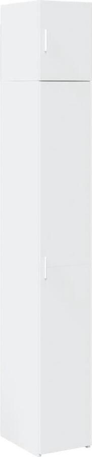 VidaXL Opbergkast smal 30x42 5x225 cm bewerkt hout wit - Foto 1