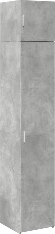 VidaXL Opbergkast smal 40x42 5x225 cm bewerkt hout betongrijs