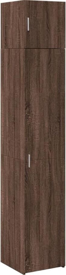 VidaXL Opbergkast smal 40x42 5x225 cm bewerkt hout bruin eikenkleurig