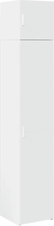 VidaXL Opbergkast smal 40x42 5x225 cm bewerkt hout wit - Foto 2