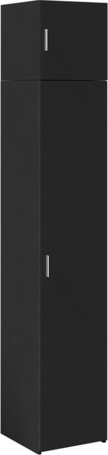 VidaXL Opbergkast smal 40x42 5x225 cm bewerkt hout zwart - Foto 2