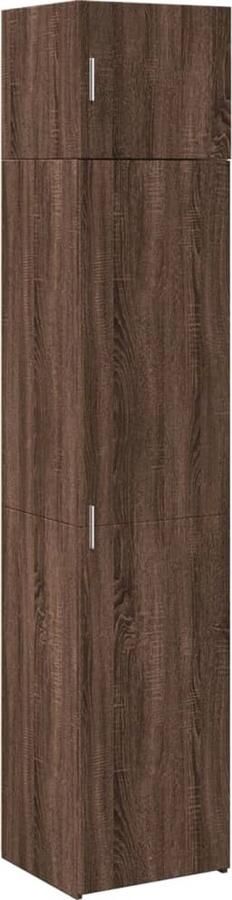 VidaXL Opbergkast smal 45x42 5x225 cm bewerkt hout bruin eikenkleurig