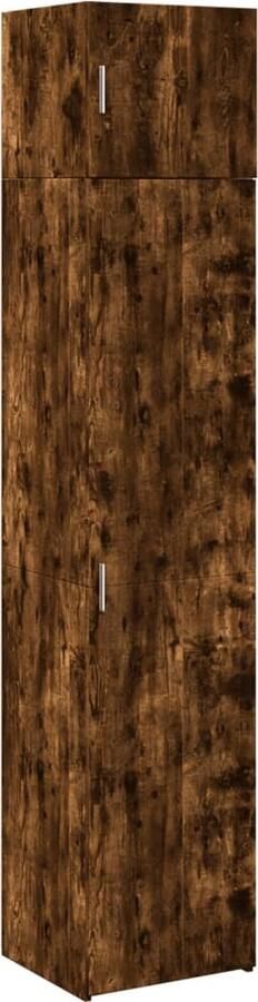 VidaXL Opbergkast smal 45x42 5x225 cm bewerkt hout gerookt eikenkleur