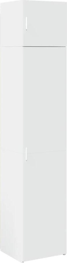 VidaXL Opbergkast smal 45x42 5x225 cm bewerkt hout wit